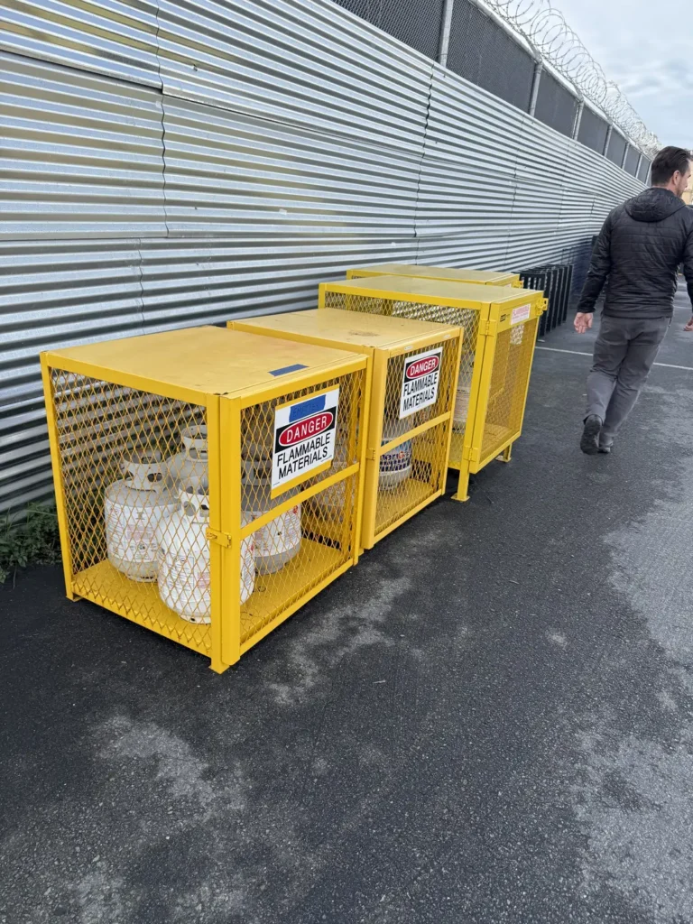 gas cylinder storage cabinets
